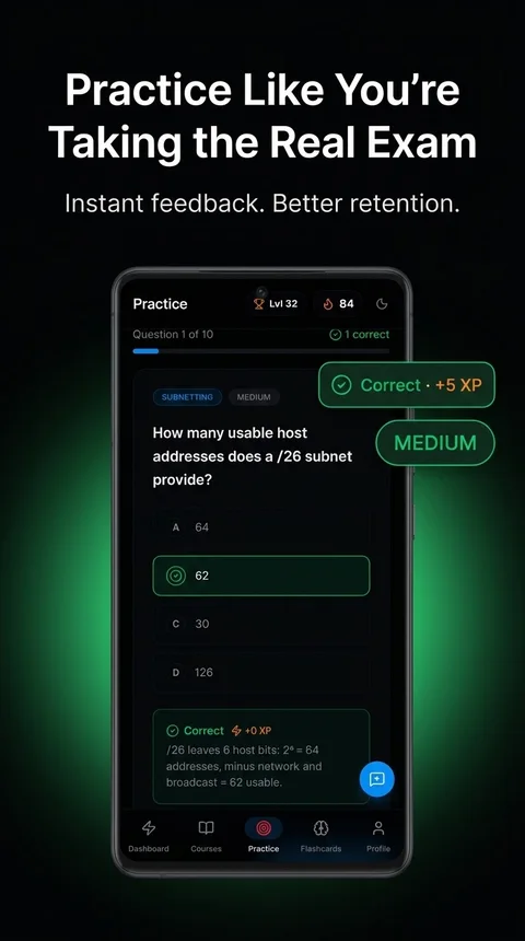 LazyPrep practice questions on Android